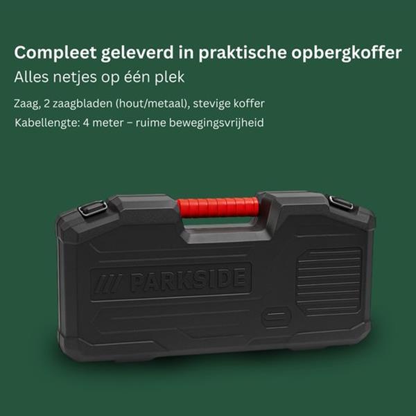 Grote foto parkside reciprozaag pfs850 met koffer doe het zelf en verbouw gereedschappen en machines