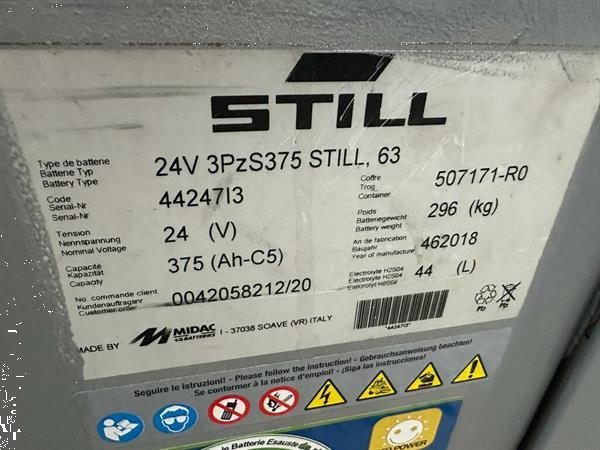 Grote foto vs 22483 elektrische triplex stapelaar still 5316mm initiele lift doe het zelf en verbouw hefwerktuigen