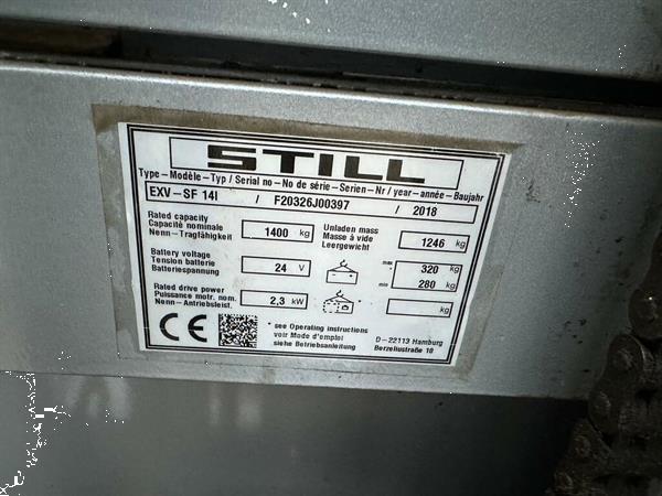 Grote foto vs 22483 elektrische triplex stapelaar still 5316mm initiele lift doe het zelf en verbouw hefwerktuigen