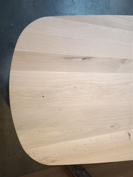 Grote foto deens ovaal tafelblad 95x300cm 40mm dikte doe het zelf en verbouw hout en planken