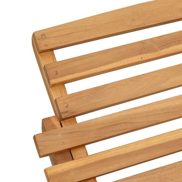 Grote foto vidaxl ligstoel bruin 184 x 55 x 59 cm massief teakhout tuin en terras tuinmeubelen