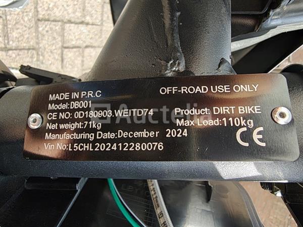 Grote foto crosmotor 110cc benzine rood doe het zelf en verbouw overige doe het zelf en verbouw