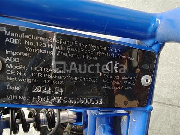 Grote foto quad elektrisch 800 watt blauw doe het zelf en verbouw overige doe het zelf en verbouw