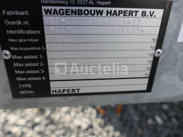Grote foto hapert indigo enkelassige aanhangwagen vin xlh00000000851433 agrarisch aanhangwagens