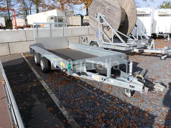 Grote foto dubbelassige aanhangwagen dragende machine met laadklep ifor williams 2hb vin sckd00000n0805155 agrarisch aanhangwagens