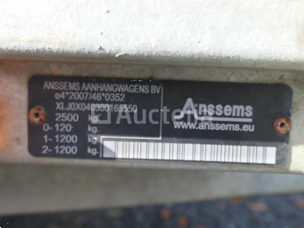 Grote foto anssems bsx 2500 301x150 dubbelassige huifophanging vin xljox040300165550 agrarisch aanhangwagens