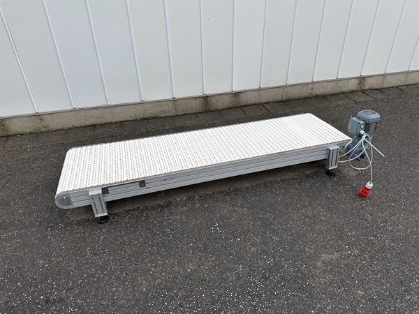 Grote foto fs solutions transportband 235 x 60 cm met pp modulaire band agrarisch transportbanden