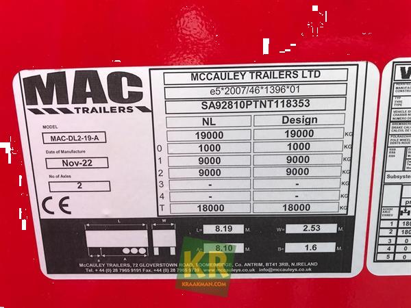 Grote foto mac trailers 16 premium 27608 agrarisch aanhangwagens