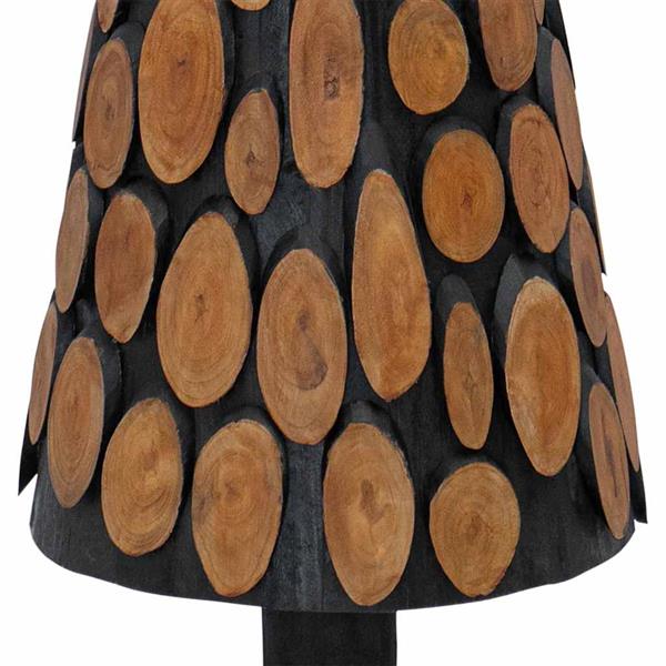 Grote foto vidaxl kerstboom met standaard bruin 120 cm massief teakhout diversen overige diversen