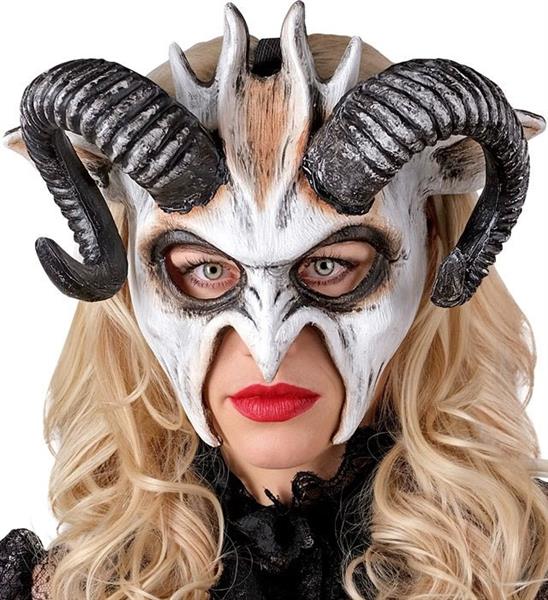 Grote foto halloween masker zwart wit bok verzamelen overige verzamelingen