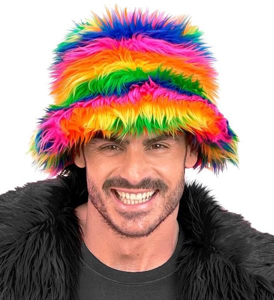 Grote foto regenboog bucket hat pluche verzamelen overige verzamelingen