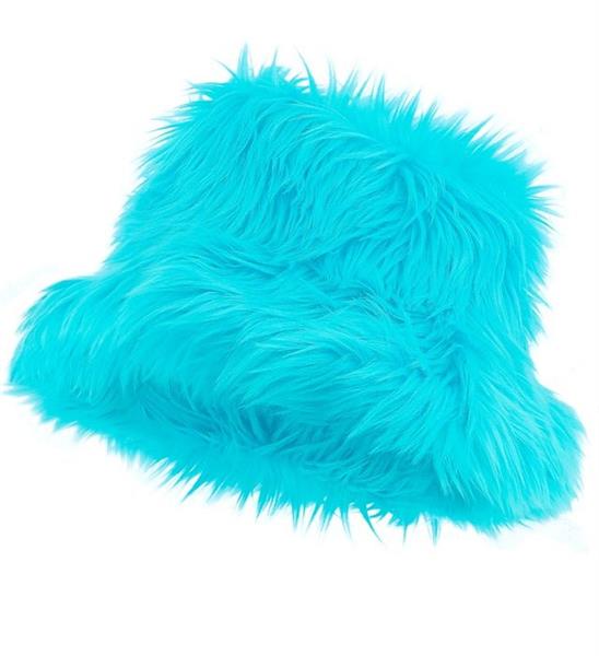 Grote foto turquoise bucket hat pluche verzamelen overige verzamelingen