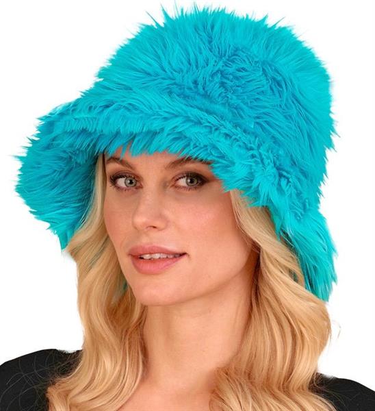 Grote foto turquoise bucket hat pluche verzamelen overige verzamelingen