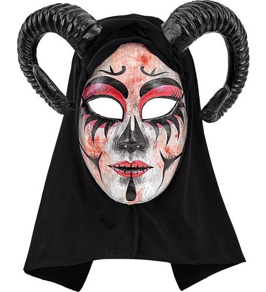 Grote foto halloween masker dames theater duivel verzamelen overige verzamelingen