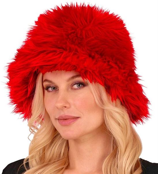 Grote foto rood bucket hat pluche verzamelen overige verzamelingen