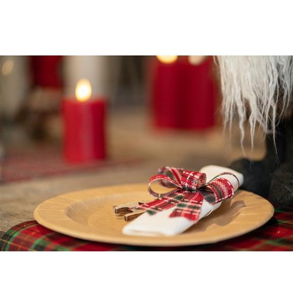 Grote foto rood groene strik schotse ruit 10cm 3st verzamelen overige verzamelingen