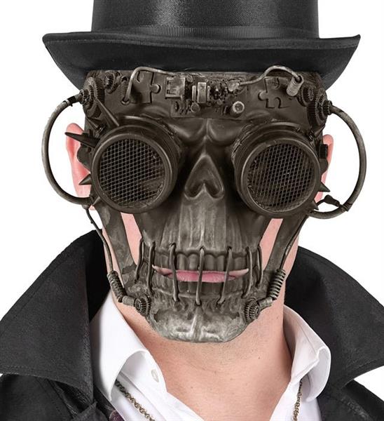 Grote foto halloween masker bruin steampunk schedel verzamelen overige verzamelingen