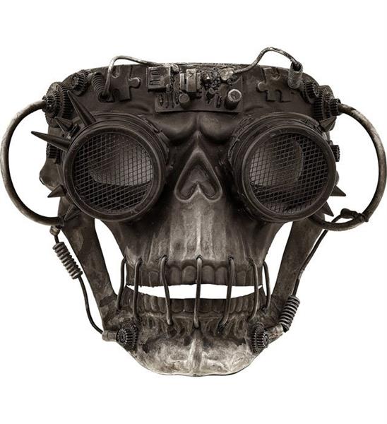 Grote foto halloween masker bruin steampunk schedel verzamelen overige verzamelingen