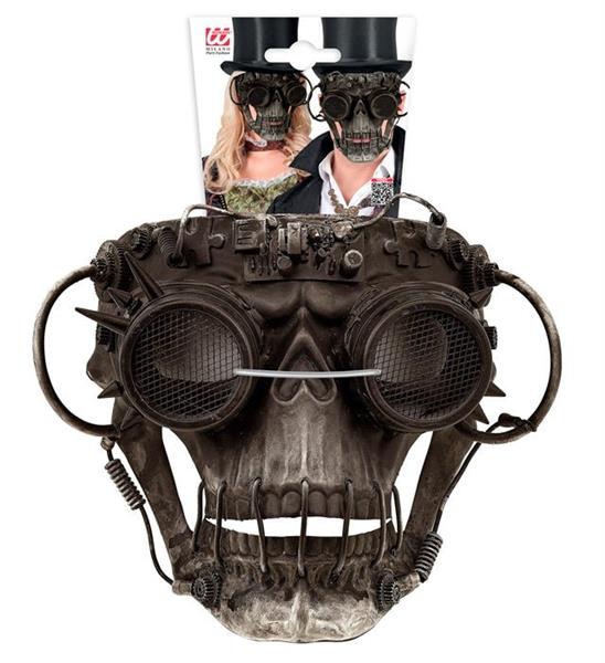 Grote foto halloween masker bruin steampunk schedel verzamelen overige verzamelingen