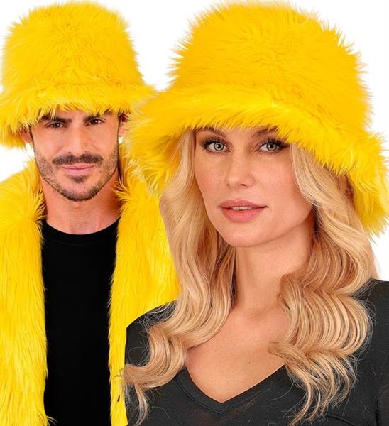 Grote foto gele bucket hat pluche verzamelen overige verzamelingen