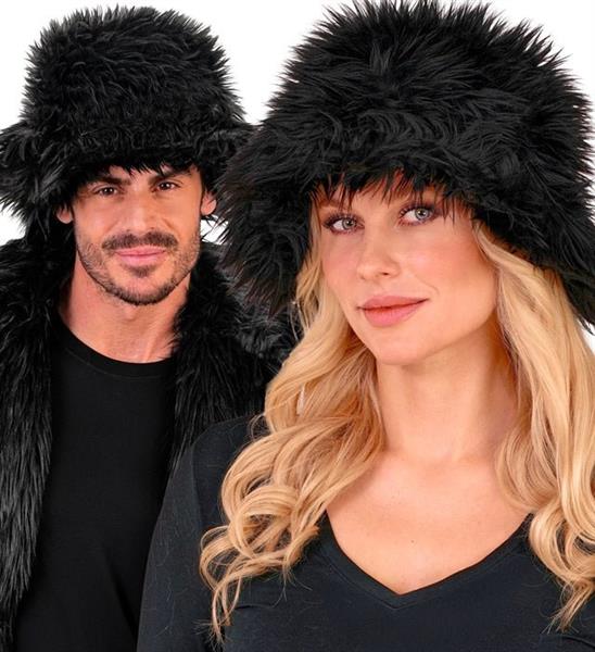 Grote foto zwarte bucket hat pluche verzamelen overige verzamelingen