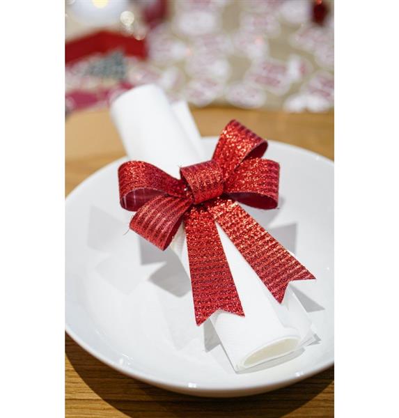 Grote foto rood strik glitters strepen 10cm 3st verzamelen overige verzamelingen