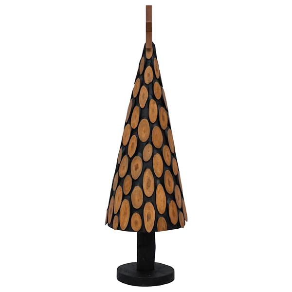 Grote foto vidaxl kerstboom met standaard bruin 150 cm massief teakhout diversen overige diversen