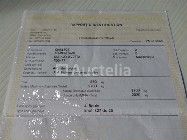 Grote foto marco av27ta dubbelassige vaste sideboard aanhangwagen vin mapt2616 agrarisch aanhangwagens