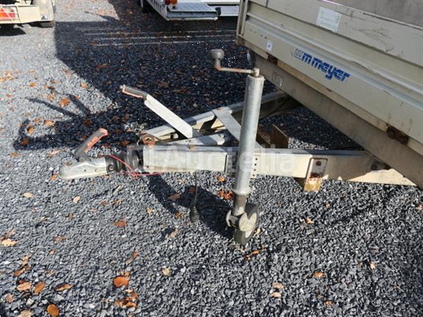 Grote foto dubbelassige dieplader met meyer zijwanden en verlengstukken agrarisch aanhangwagens