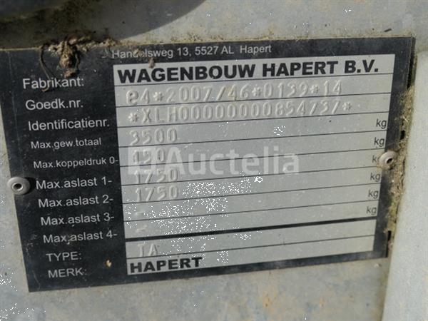Grote foto hapert indigo dubbelassige vaste dieplader zonder zijwanden vin xlh0000000854737 agrarisch aanhangwagens