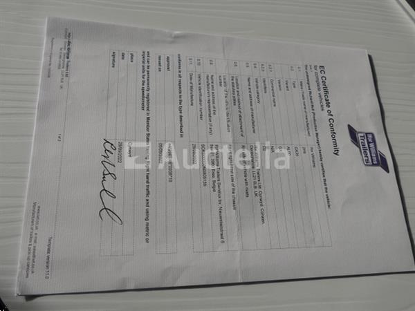 Grote foto dubbelassige aanhangwagen dragende machine met laadklep ifor williams 2hb vin sckd00000n0805155 agrarisch aanhangwagens