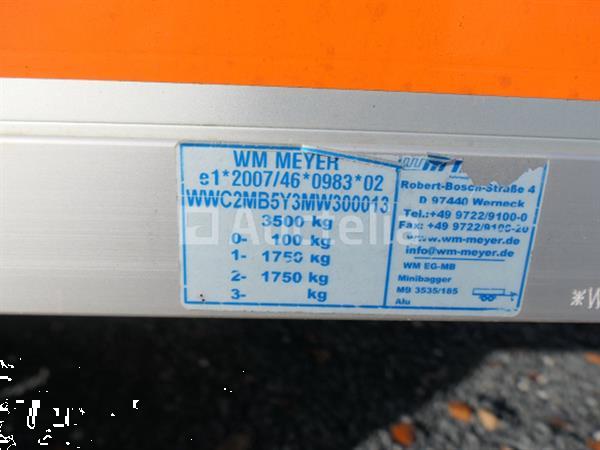Grote foto meyer dubbelassige aanhangwagen wm eg mb vin wwc2mb5y3mw300013 agrarisch aanhangwagens