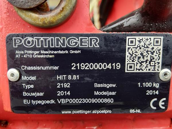 Grote foto pottinger hit 8.81 schudder agrarisch harken