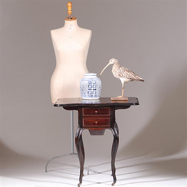 Grote foto koninklijk palissander werktafeltje priv koningin wilhelmina 5 x gemerkt no.591566 antiek en kunst stoelen en banken