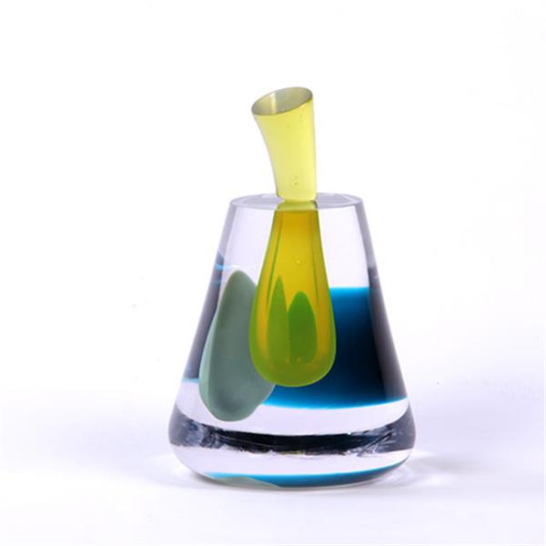 Grote foto y conische stolpvazen floating dots yellow antiek en kunst overige in antiek gebruiksvoorwerpen