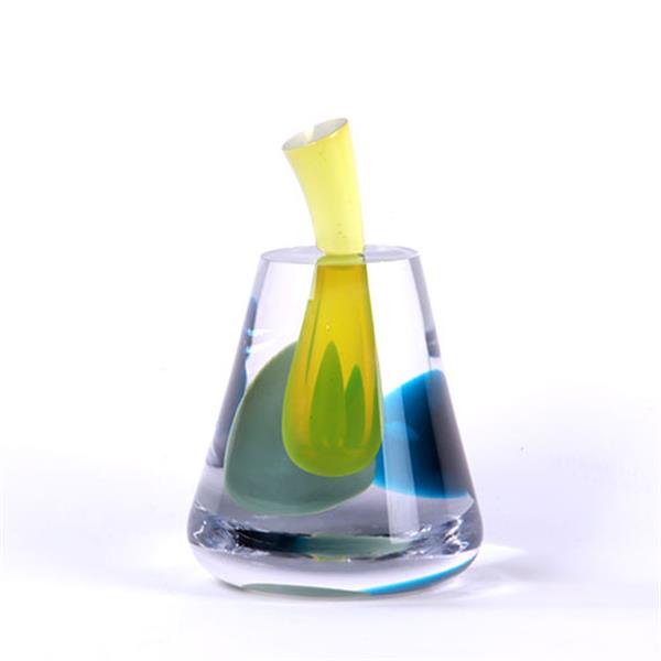 Grote foto y conische stolpvazen floating dots yellow antiek en kunst overige in antiek gebruiksvoorwerpen