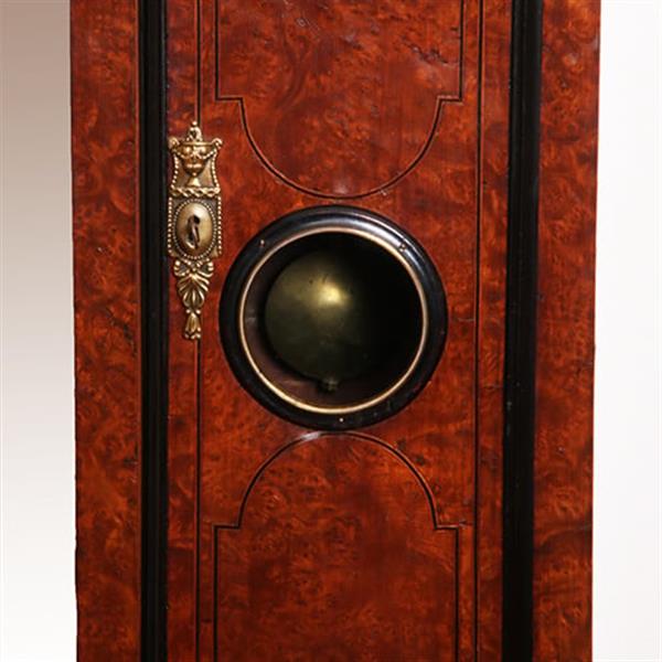 Grote foto amsterdams staand horloge in wortelnoten gesign. jan gobels ca 1765 no.332405 antiek en kunst overige in antiek gebruiksvoorwerpen