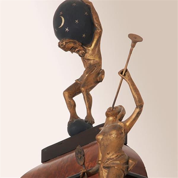 Grote foto amsterdams staand horloge in wortelnoten gesign. jan gobels ca 1765 no.332405 antiek en kunst overige in antiek gebruiksvoorwerpen