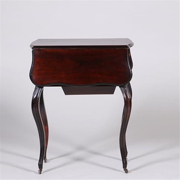 Grote foto koninklijk palissander werktafeltje priv koningin wilhelmina 5 x gemerkt no.591566 antiek en kunst stoelen en banken