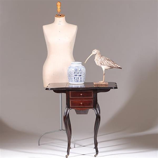 Grote foto koninklijk palissander werktafeltje priv koningin wilhelmina 5 x gemerkt no.591566 antiek en kunst stoelen en banken