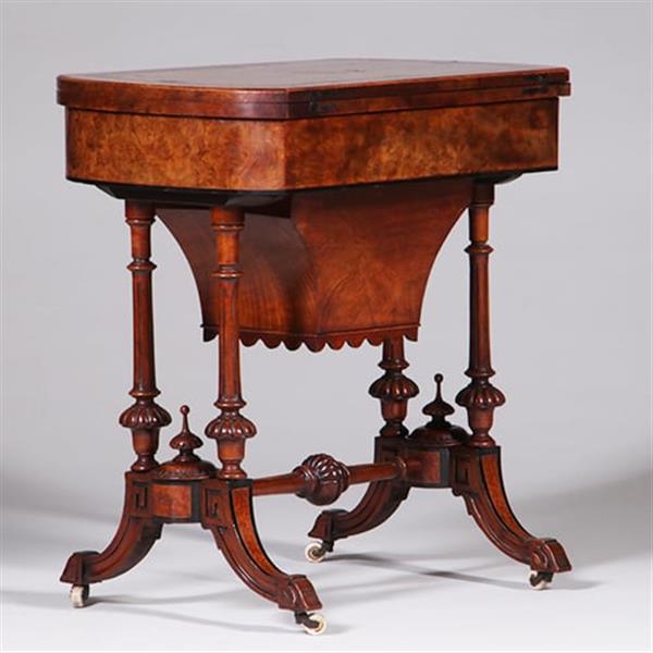 Grote foto victoriaanse speeltafel schaaktafel wortelnoten en ebben ca 1870 no.342020 antiek en kunst stoelen en banken