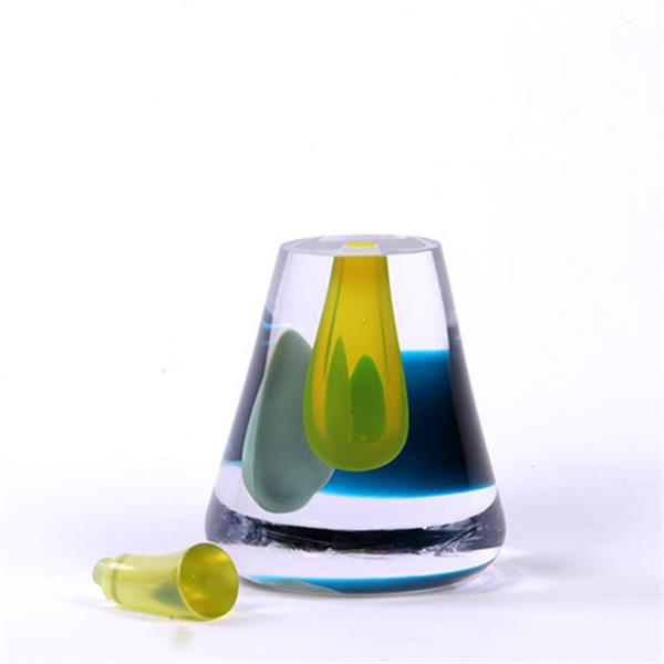 Grote foto y conische stolpvazen floating dots yellow antiek en kunst overige in antiek gebruiksvoorwerpen