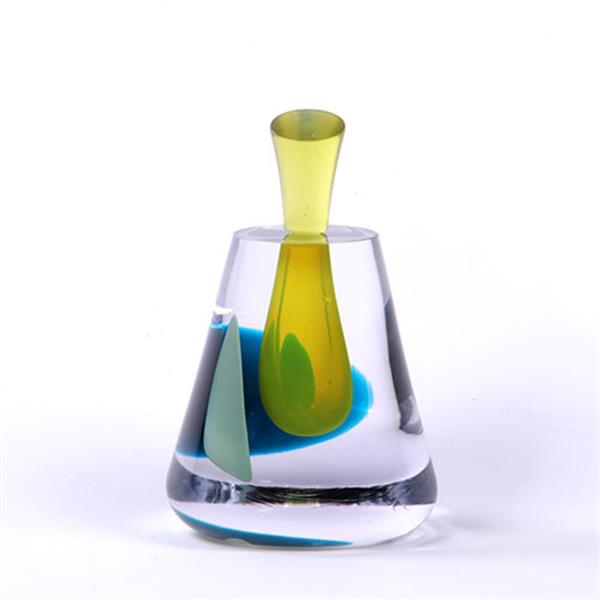 Grote foto y conische stolpvazen floating dots yellow antiek en kunst overige in antiek gebruiksvoorwerpen