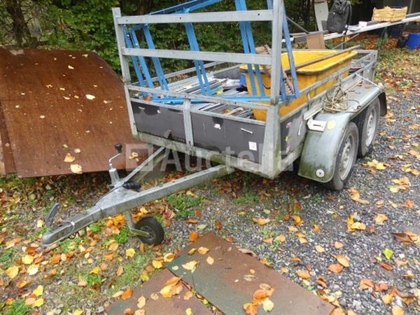Grote foto aluminium dubbelassige aanhangwagen 500 kg agrarisch aanhangwagens