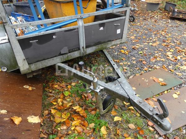 Grote foto aluminium dubbelassige aanhangwagen 500 kg agrarisch aanhangwagens