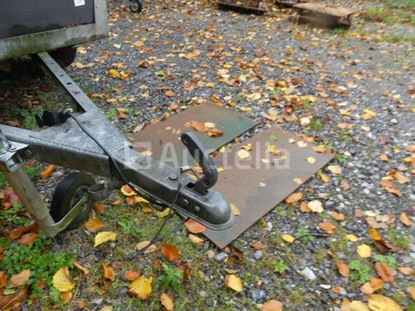 Grote foto aluminium dubbelassige aanhangwagen 500 kg agrarisch aanhangwagens