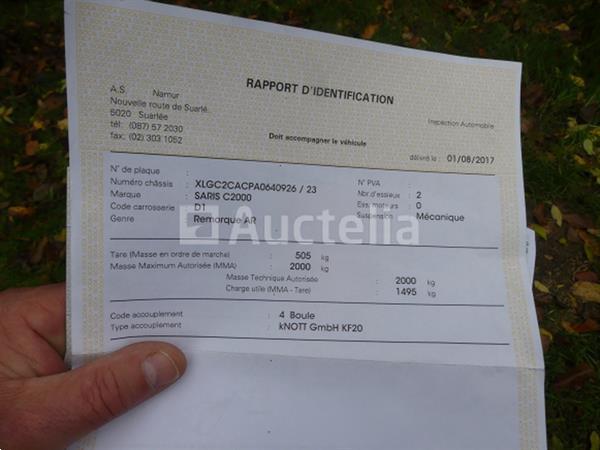 Grote foto aluminium dubbelas aanhanger 2000 kg saris c2000 agrarisch aanhangwagens