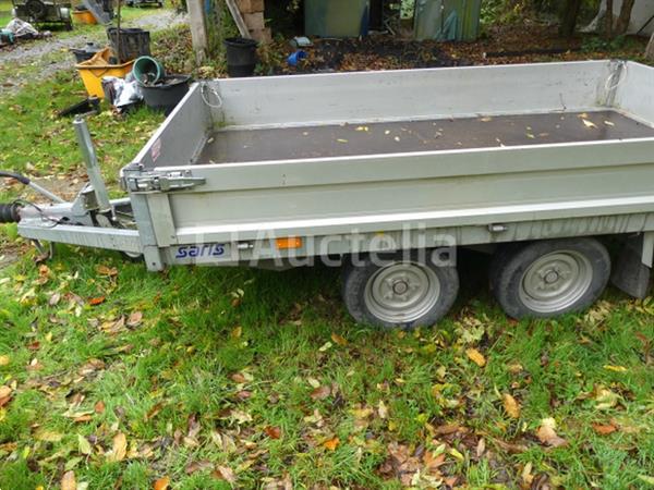 Grote foto aluminium dubbelas aanhanger 2000 kg saris c2000 agrarisch aanhangwagens