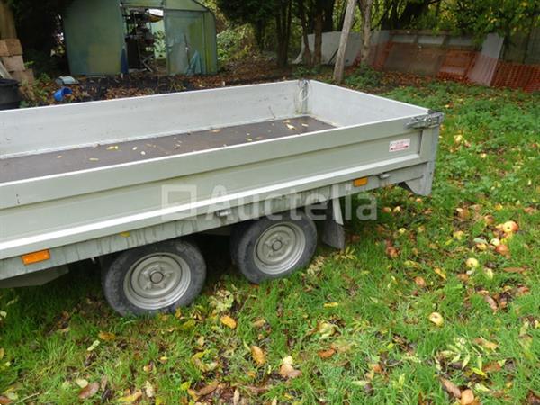 Grote foto aluminium dubbelas aanhanger 2000 kg saris c2000 agrarisch aanhangwagens