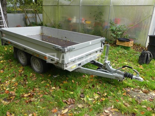 Grote foto aluminium dubbelas aanhanger 2000 kg saris c2000 agrarisch aanhangwagens